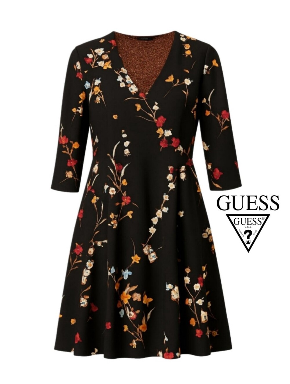 Guess Ditsey Floral Midi